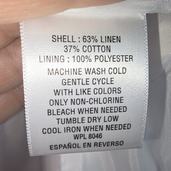 INC International Concepts White Linen Blend Men's Blazer XL EUC - Picture 8 of 12